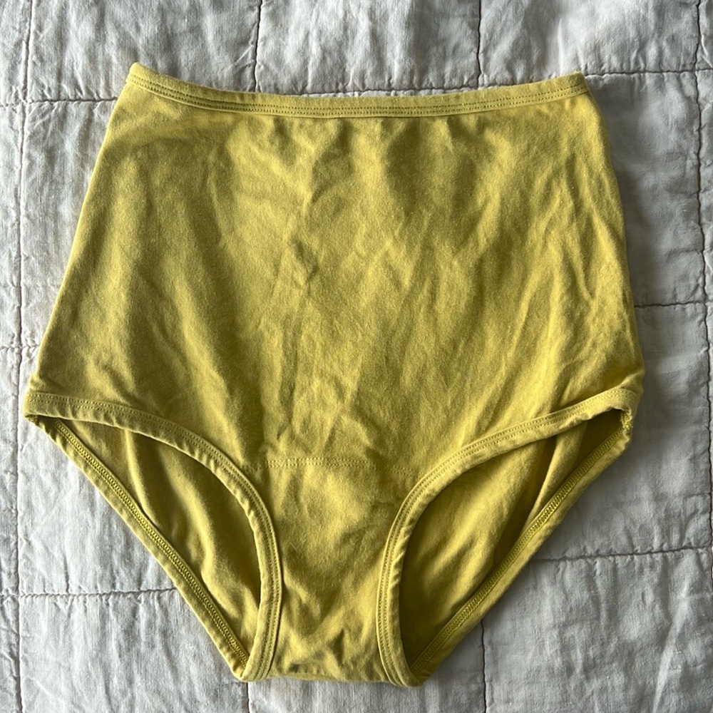 ARQ High Rise Undies in Chartreuse